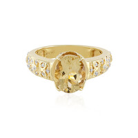 Anello in argento con Berillo Giallo