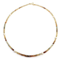 Collana in argento con Zircone Fancy