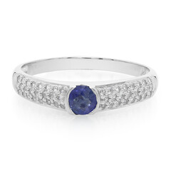 Anello in argento con Zaffiro di Laos