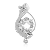Ciondolo in argento con Quarzo Bianco