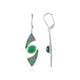 Orecchini in argento con Onice Verde (Adela Silber)