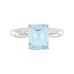 Anello in argento con Topazio Blu Cielo