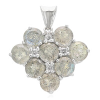 Ciondolo in argento con Spectrolite