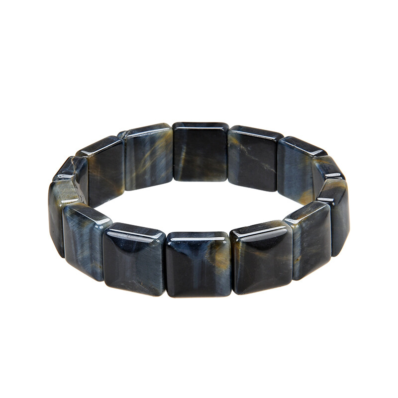 Philip Jones Bracciale Uomo Donna Con Pietra Occhio Di Tigre – In Lussuosa Bustina Regalo