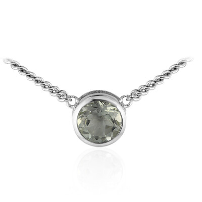 Collana in argento con Ametista Verde