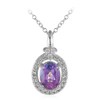 Collana in argento con Topazio Mistico