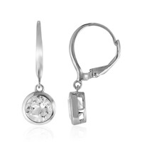 Orecchini in argento con Topazio Bianco