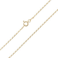Catenina figaro in argento placcato oro giallo - 45 cm - 1,09 g