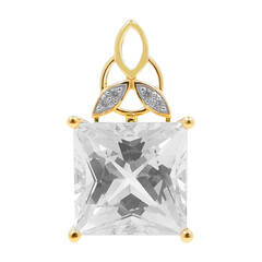 Ciondolo in oro con Danburite