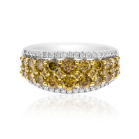 Anello in oro con Diamante Giallo SI2 (CIRARI)