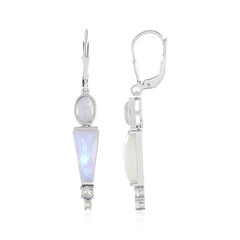 Orecchini in argento con Pietra di Luna Blu (KM by Juwelo)
