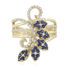 Anello in oro con Zaffiro Blu (Adela Gold)