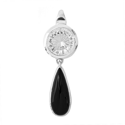 Ciondolo in argento con Onice Nero