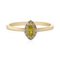 Anello in oro con Sfene