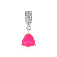 Ciondolo in argento con Opale Rosa dell'Etiopia