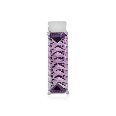 Ciondolo in argento con Ametista Rose de France (MONOSONO COLLECTION)