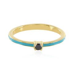 Anello in argento con Diamante Nero