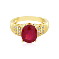 Anello in argento con Rubino del Madagascar