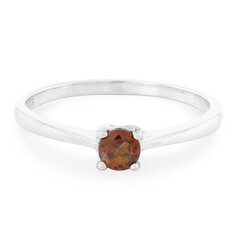 Anello in argento con Granato Essonite