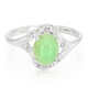 Anello in argento con Crisoprasio Imperiale