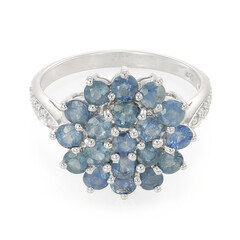 Anello in argento con Zaffiro Blu