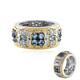 Anello in argento con Acquamarina della Tanzania (Gems en Vogue)