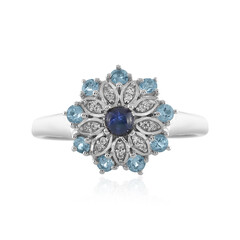 Anello in argento con Zaffiro Stellato Blu