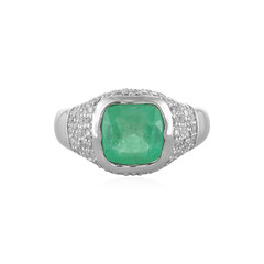 Anello in argento con Smeraldo Russo