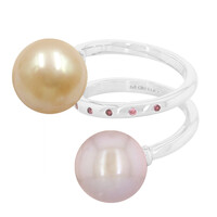 Anello in oro con Perla Kasumigaura