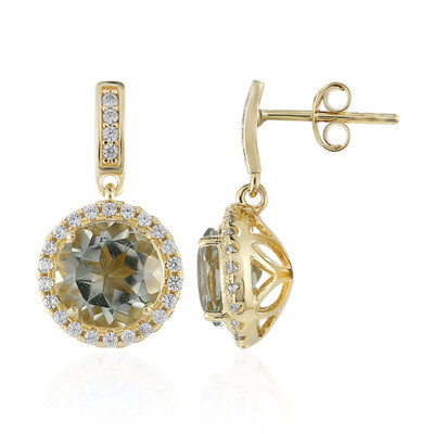 Orecchini in argento con Ametista Verde