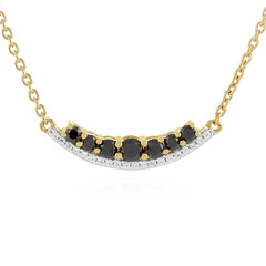 Collana in argento con Diamante Nero