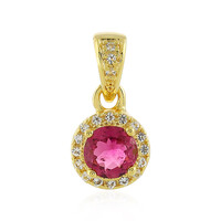 Ciondolo in argento con Tormalina Rosa