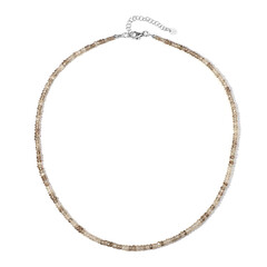Collana in argento con Zircone Cognac