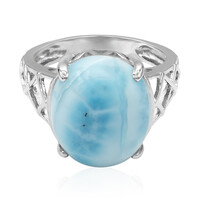 Anello in argento con Larimar
