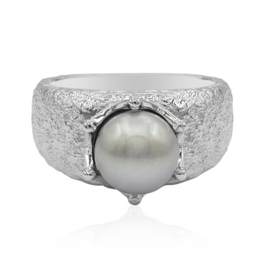 Anello in argento con Perla di Acqua Dolce (TPC)