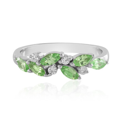 Anello in argento con Tsavorite