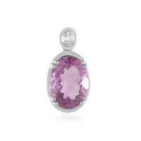 Ciondolo in argento con Fluorite Rosa
