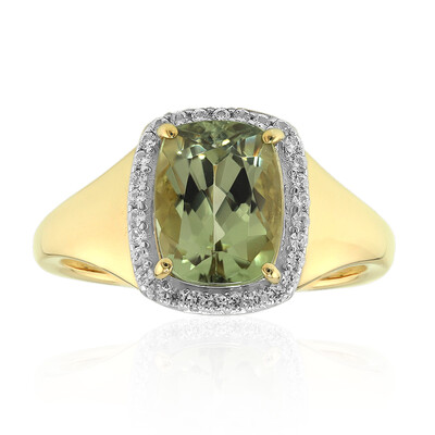 Anello in oro con Diasporo cangiante