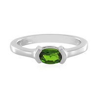 Anello in argento con Diopside Russo