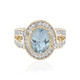 Anello in oro con Acquamarina AAA (SUHANA)