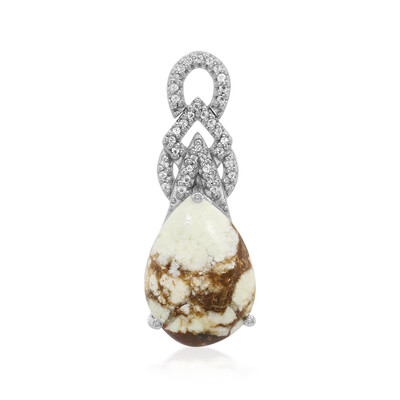 Ciondolo in argento con Magnesite