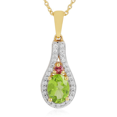 Collana in argento con Peridoto