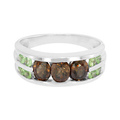 Anello in argento con Zircone Cioccolato
