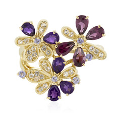 Anello in oro con Rodolite (Adela Gold)