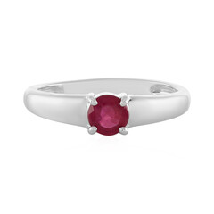 Anello in argento con Rubino del Madagascar