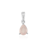 Ciondolo in argento con Quarzo Rosa