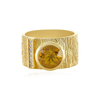 Anello in argento con Zircone Giallo
