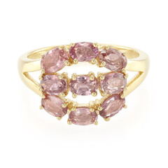 Anello in oro con Zaffiro Padparadscha (non riscaldato) (AMAYANI)