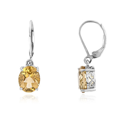 Orecchini in argento con Quarzo Champagne