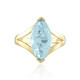 Anello in argento con Topazio Blu Cielo (KM by Juwelo)